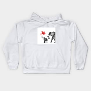 Elephant Family Kids Hoodie